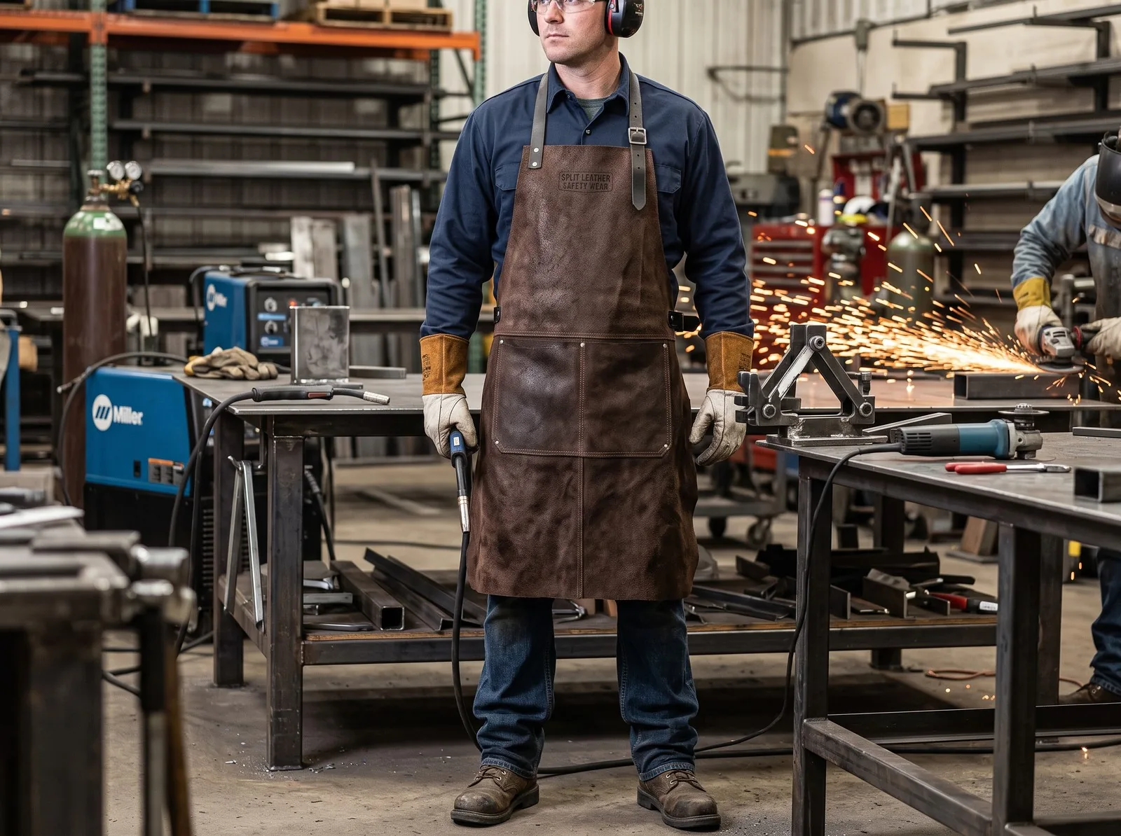 Split Leather Safety Apron