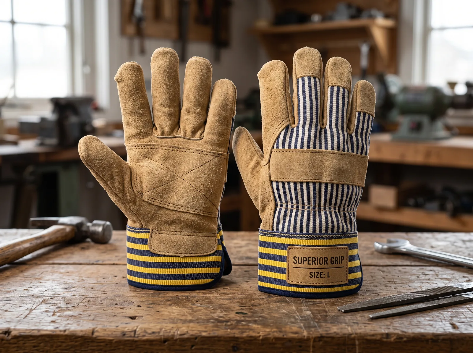Industrial Leather Work Gloves Wholesale
